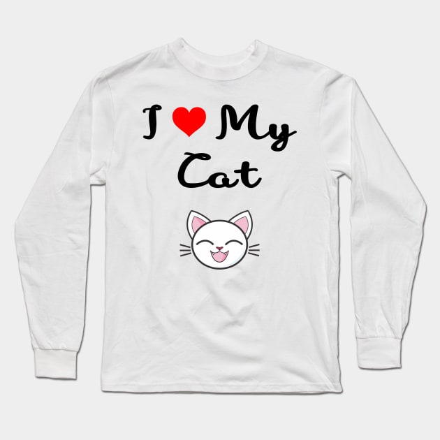 I love my cat Long Sleeve T-Shirt by TheSurgeon